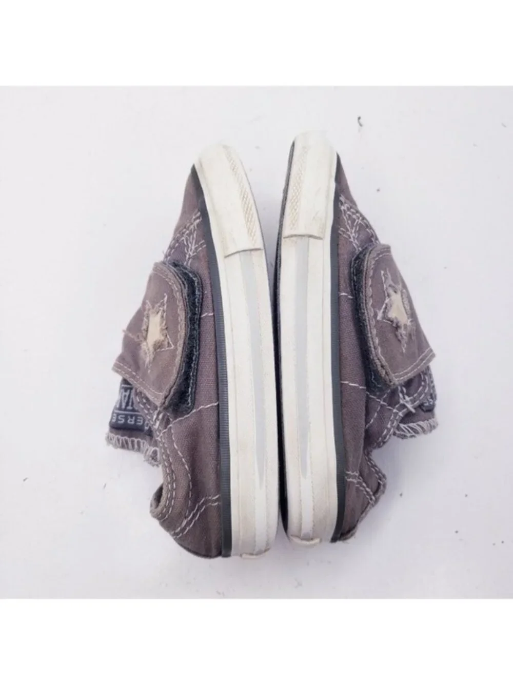 Converse All Star Gray Slip On Sneakers Shoes Kids Infant Size 6 Boys Girls